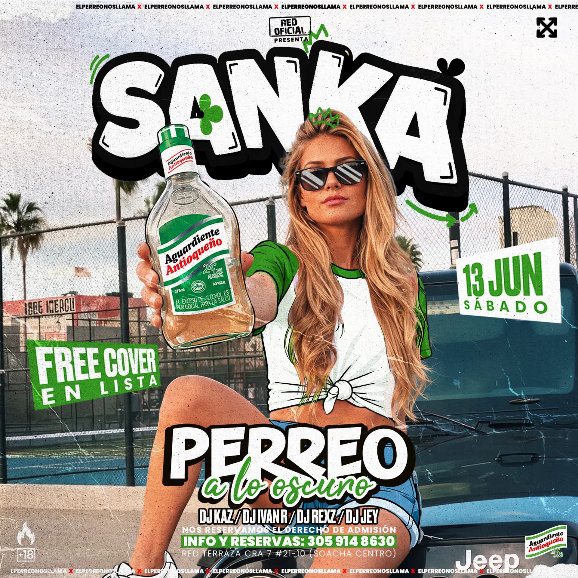 Flyer de SANKA - Perreo a lo oscuro