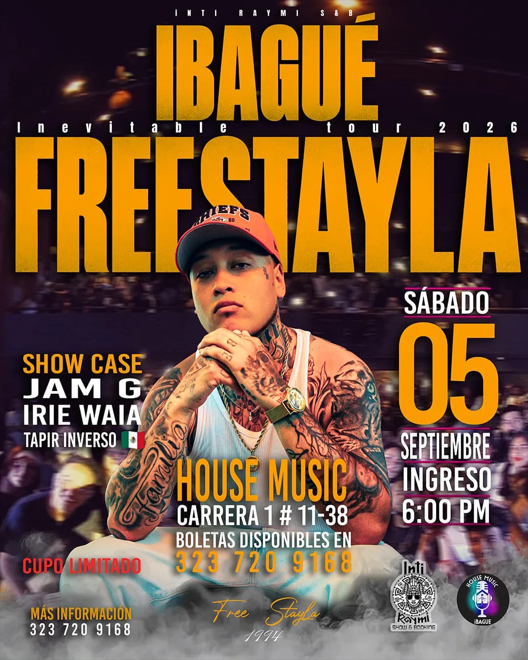 Flyer de Free Stayla Ibague INEVITABLE 1994 II