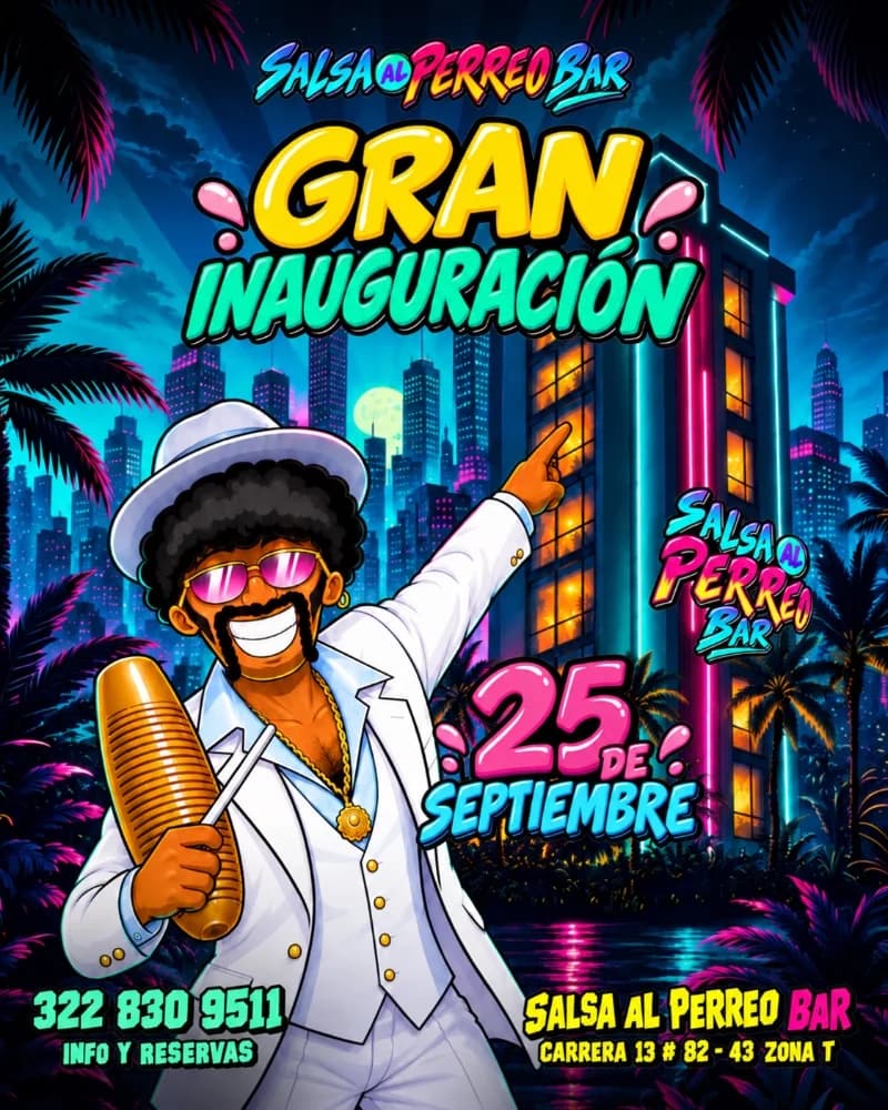 Flyer de INAUGURACIÓN SALSA AL PERREO 