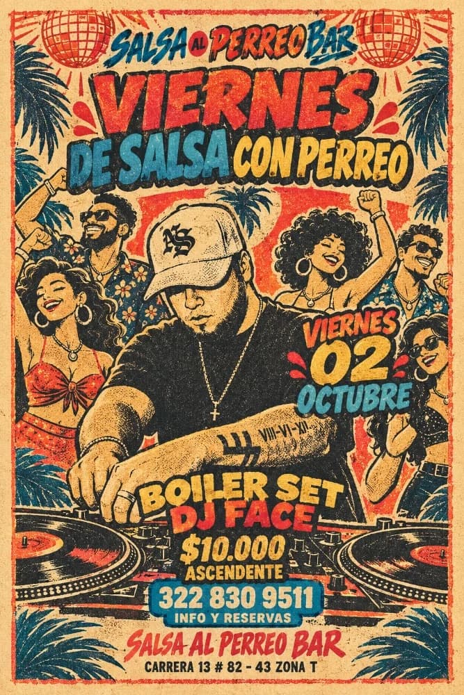 Flyer de VIERNES DE SALSA CON PERREO