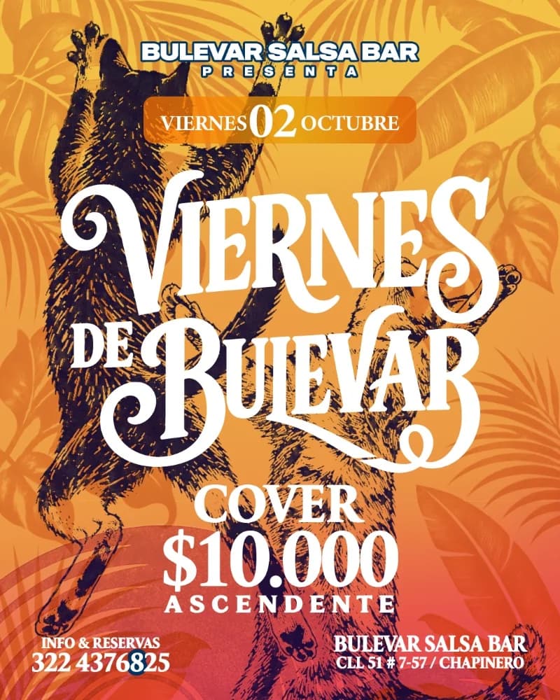 Flyer de Viernes de bulevar