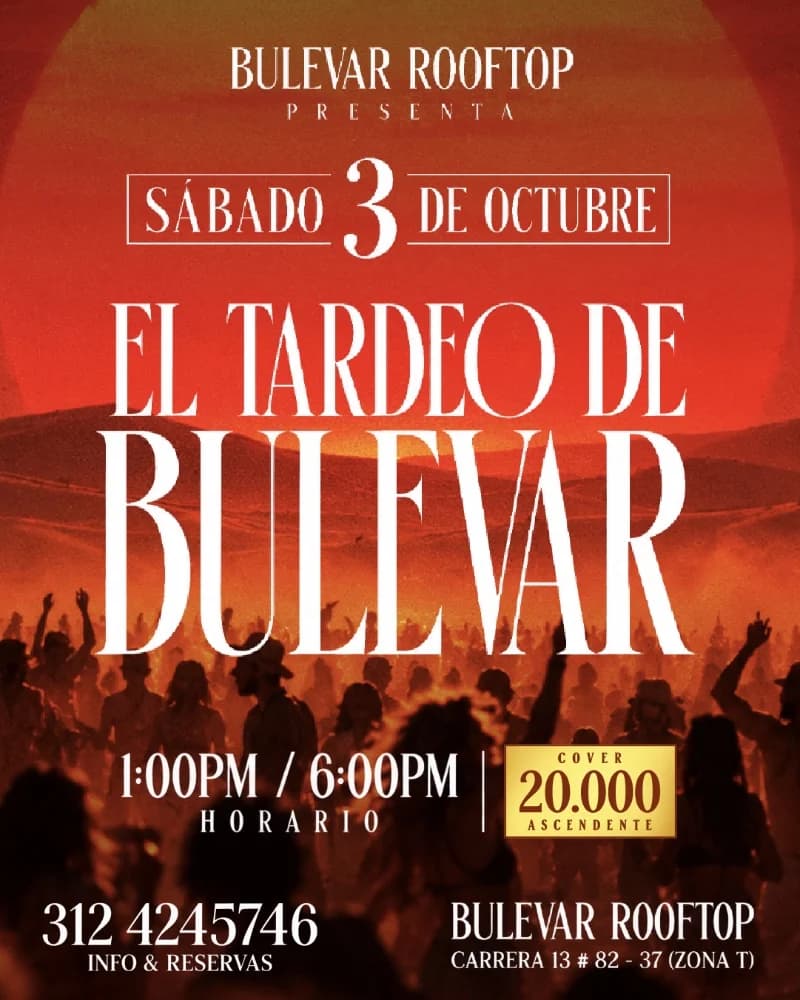 Flyer de EL TARDEO DE BULEVAR 