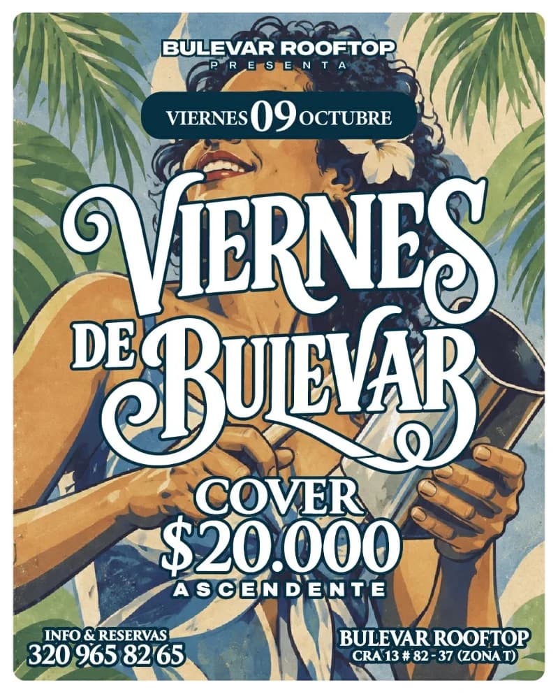 Flyer de VIERNES DE BULEVAR 