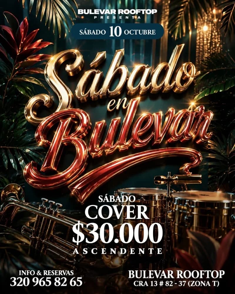 Flyer de SÁBADO EN BULEVAR 