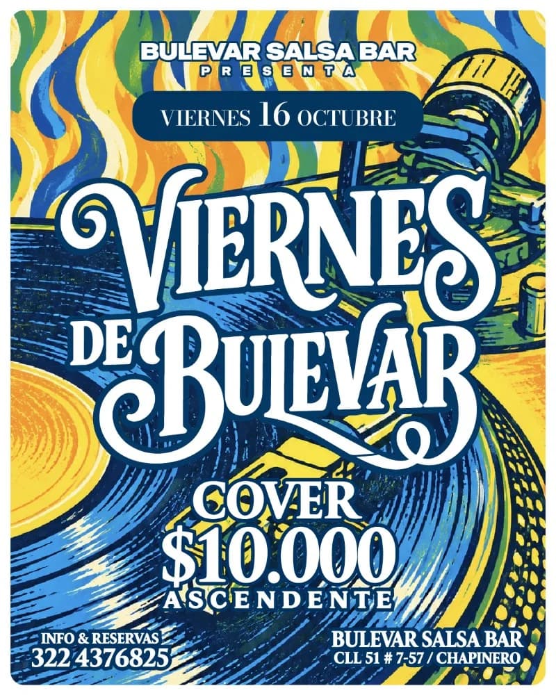Flyer de Viernes de bulevar