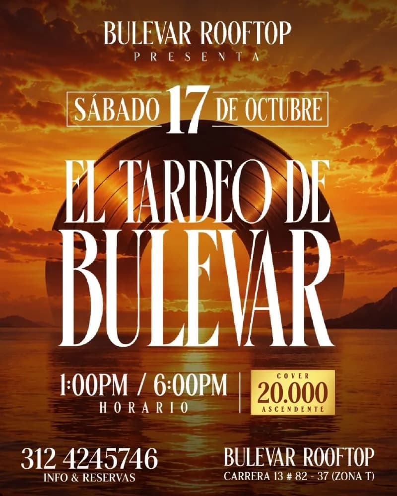 Flyer de EL TARDEO DE BULEVAR