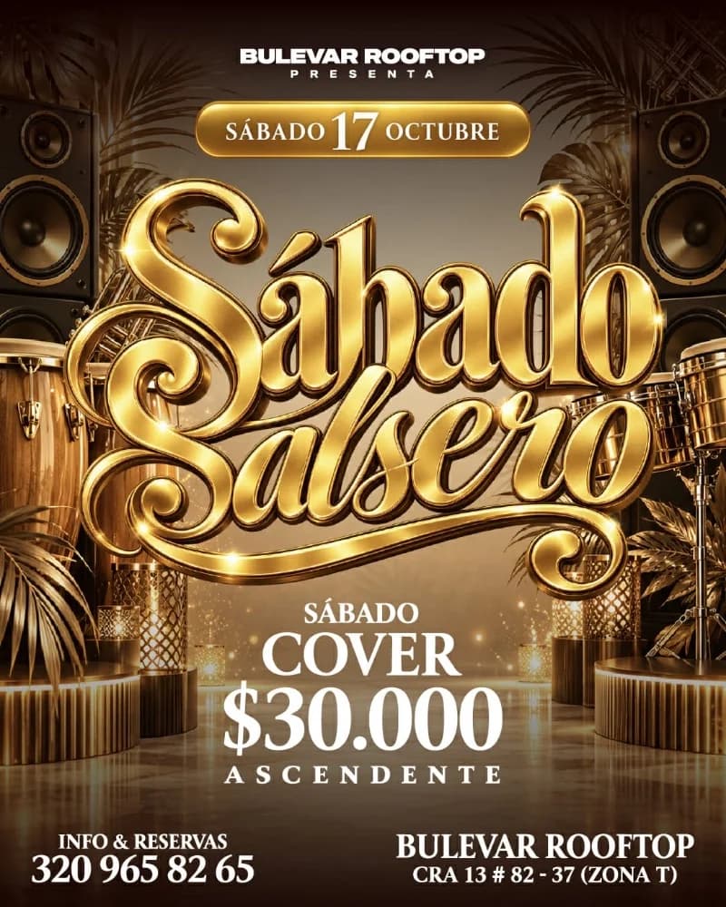 Flyer de SÁBADO SALSERO