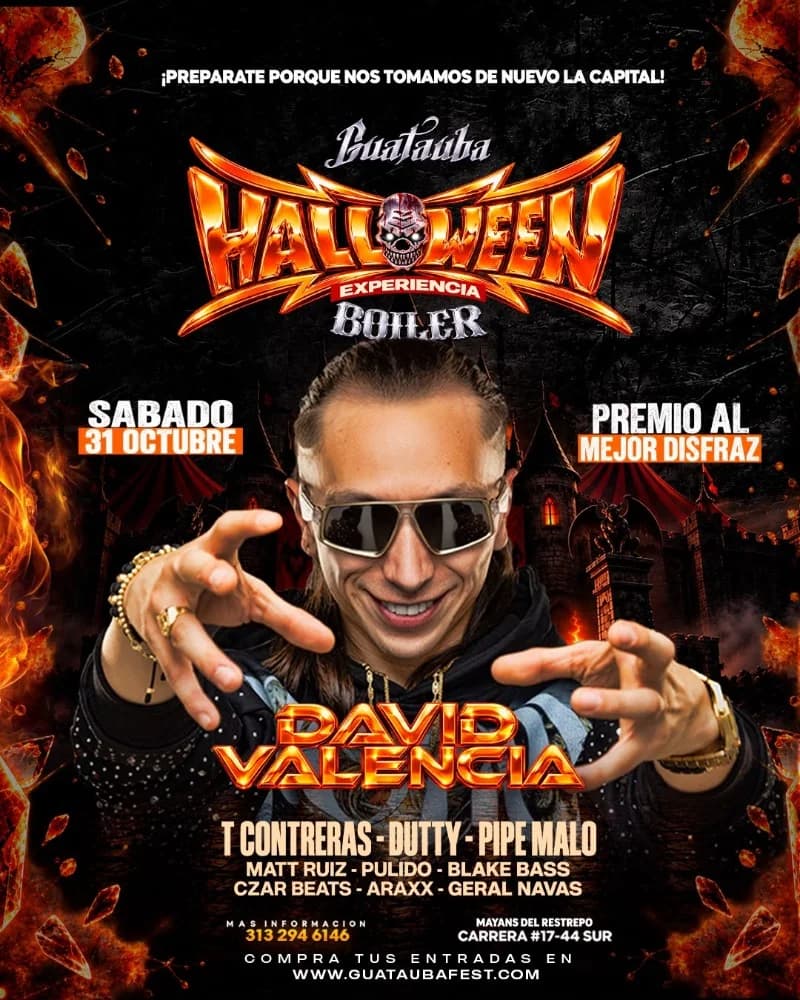 Flyer de Halloween experiencia Boiler