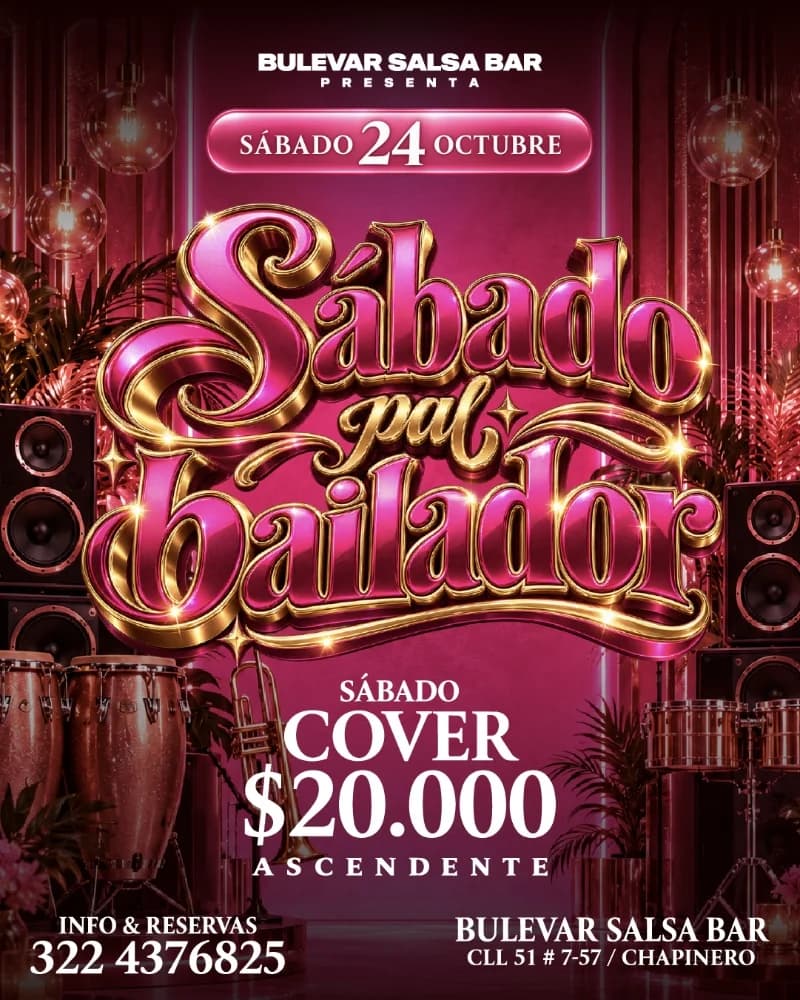 Flyer de Sábado Pal Bailador
