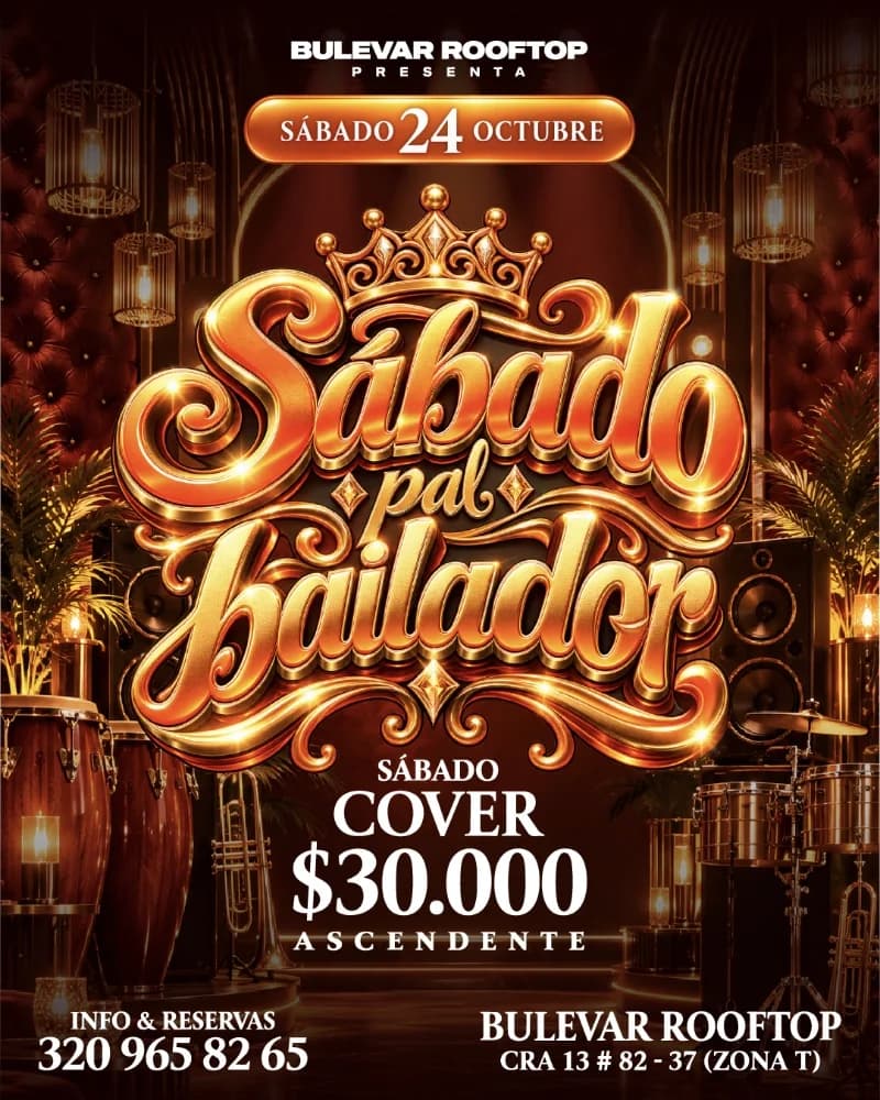 Flyer de Sábado Pal Bailador