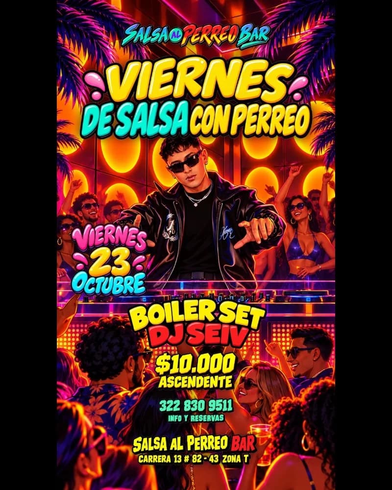 Flyer de VIERNES DE SALSA CON PERREO